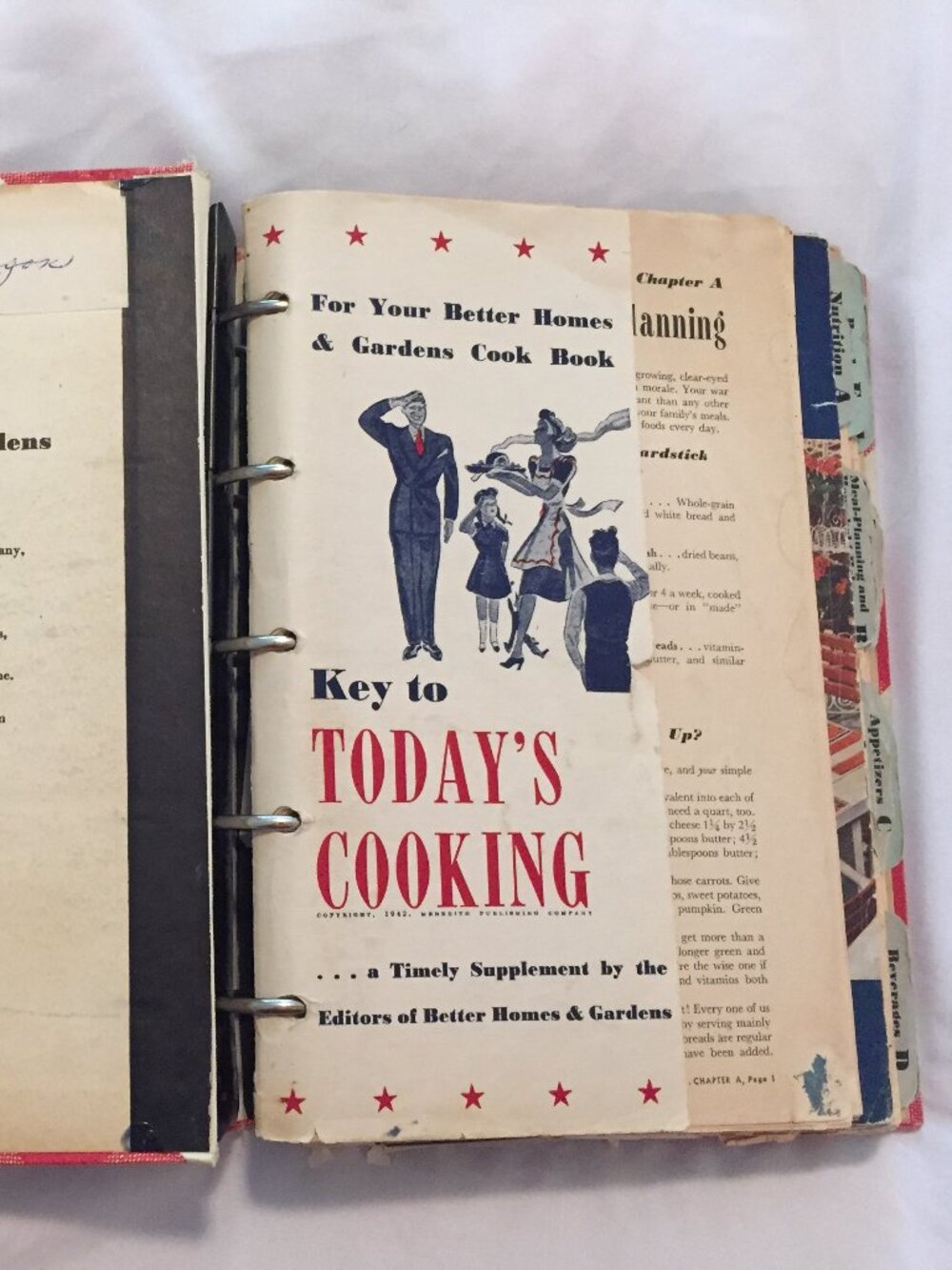 Better Homes & Gardens Cook Book DE LUXE 1st Ed 2nd Print 1942 + Owners Recipes
